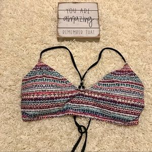 SO tribal print bikini top. Size XL.